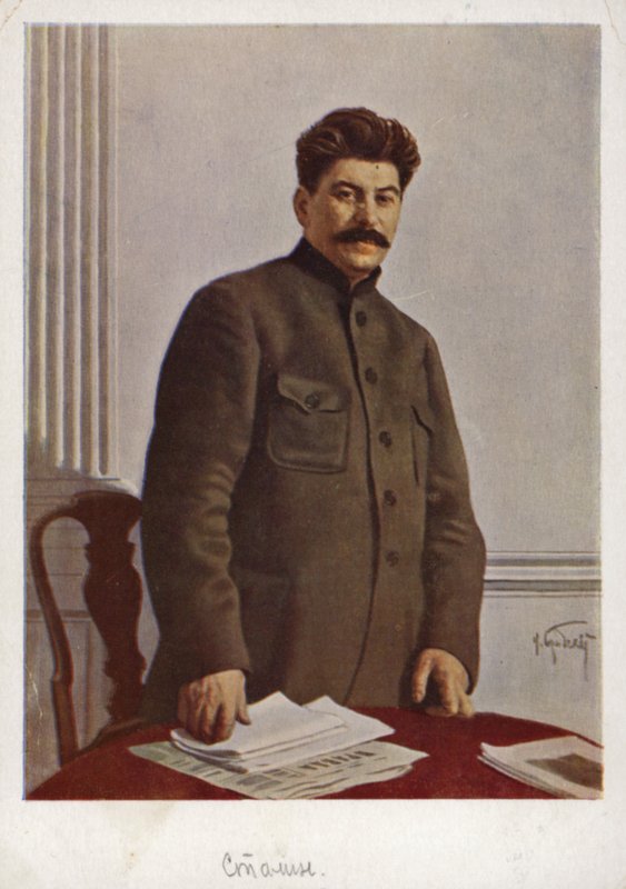 Joseph Stalin, sovjetisk bolsjevikleder af Isaak Israilevich Brodsky