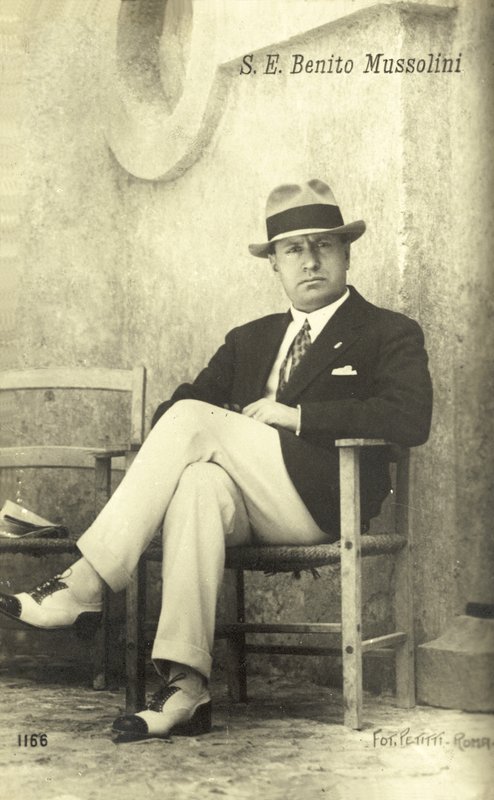 Benito Mussolini af Italian Photographer