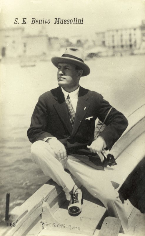 Benito Mussolini af Italian Photographer
