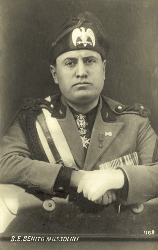Benito Mussolini af Italian Photographer