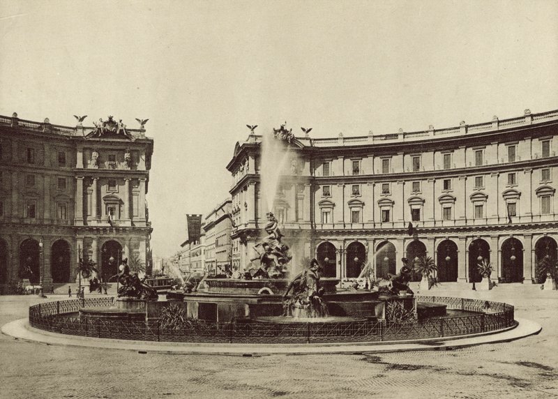 Exedra eller Termini Square af Italian Photographer