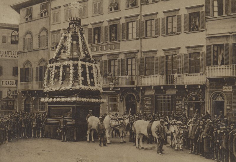 Hellig lørdag, Firenze (s/h foto) af Italian Photographer