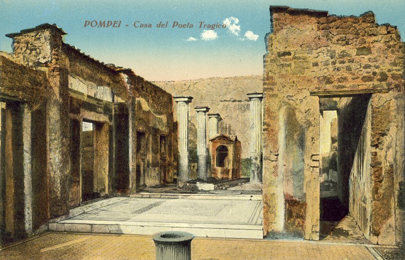 Pompeji, Italien, den tragiske digters hus af Italian Photographer