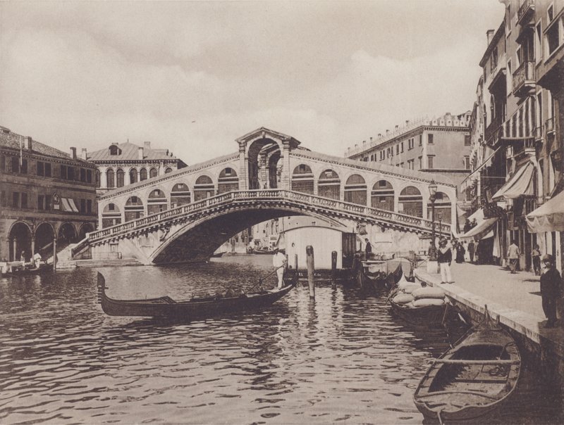 Rialtobroen (s/h foto) af Italian Photographer