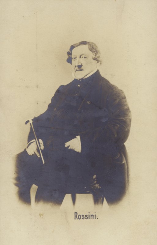 Portræt af Gioachino Rossini af Italian Photographer