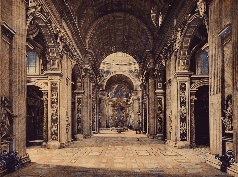 Roma / Rom: S Pietro, interno (foto i farver) af Italian Photographer