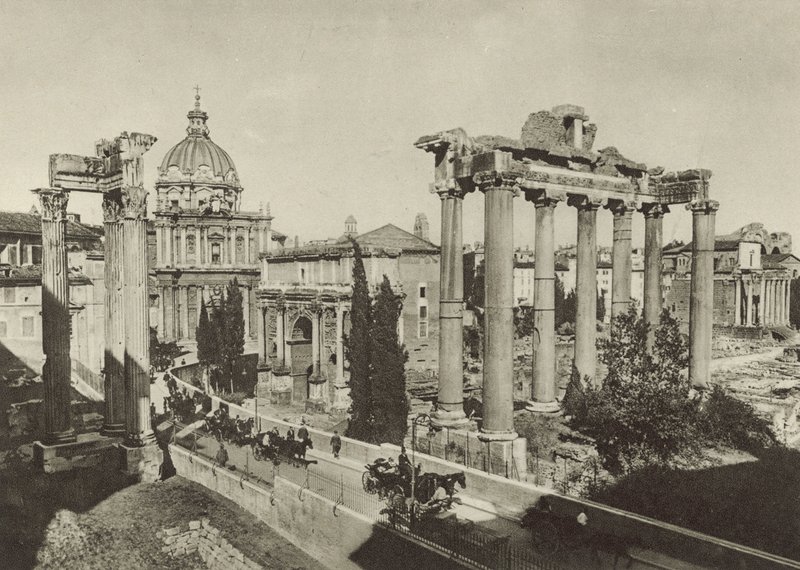 Forum Romanum med de nye udgravninger af Italian Photographer