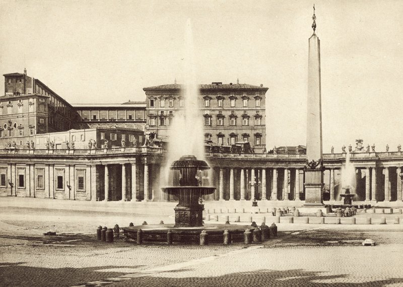 S Peters Square og Vatikanets palads af Italian Photographer