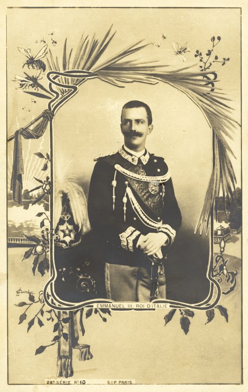 Victor Emmanuel III, konge af Italien af Italian Photographer