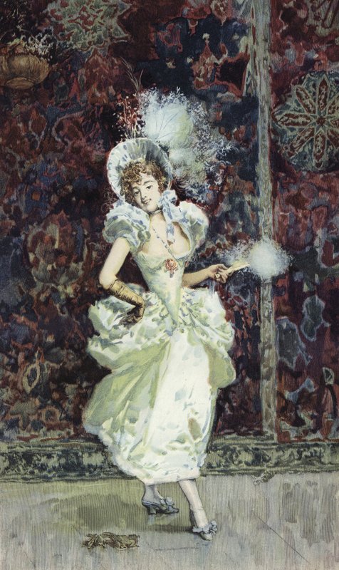 Ved Watteau af Italian School
