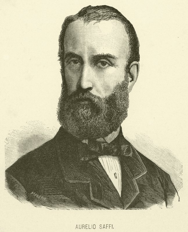 Aurelio Saffi (gravering) af Italian School