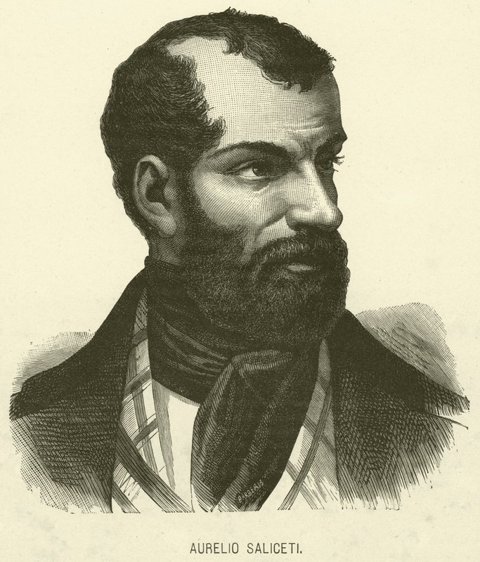 Aurelio Saliceti (gravering) af Italian School