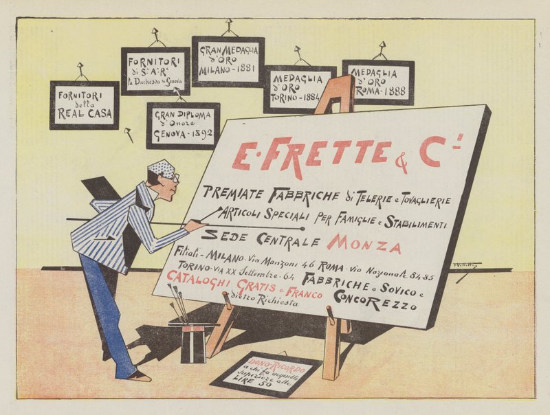 E Frette & C (farve litho) af Italian School