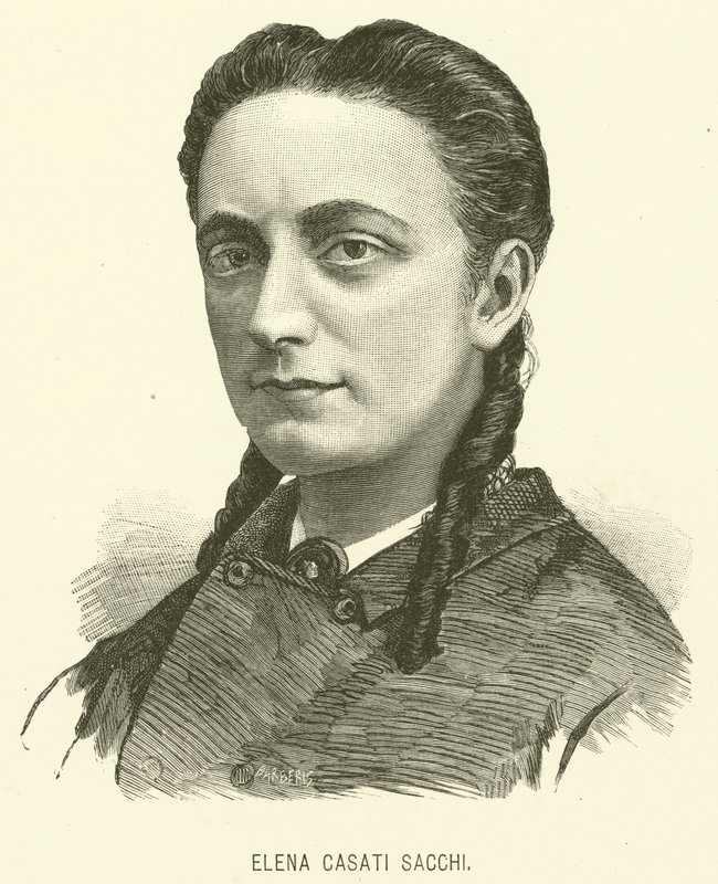 Elena Casati Sacchi (gravering) af Italian School