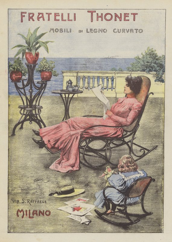 Fratelli Thonet (farve litho) af Italian School