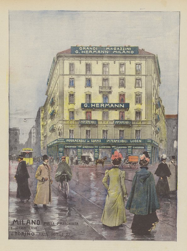 G Hermann (farve litho) af Italian School