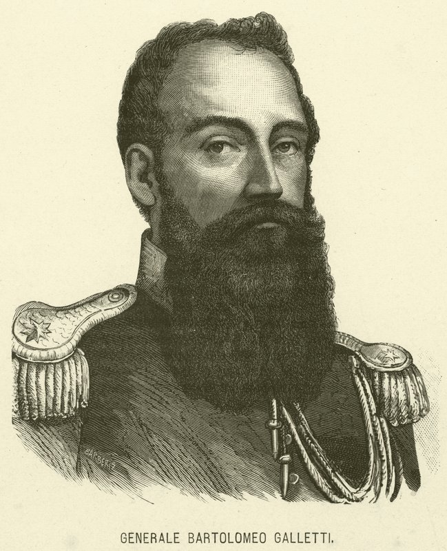 General Bartolomeo Galletti (gravering) af Italian School