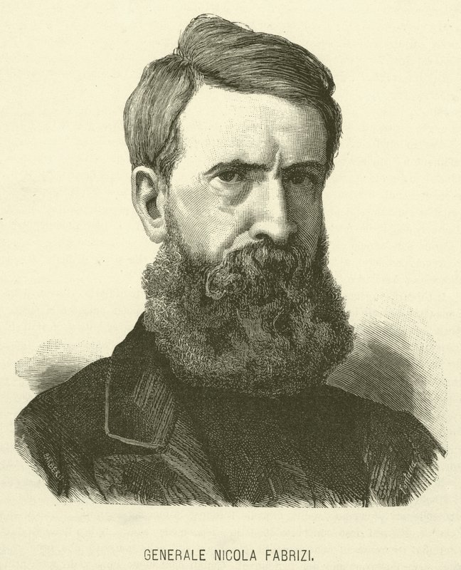 General Nicola Fabrizi (gravering) af Italian School
