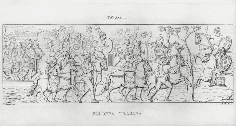 Trajans søjle, Trajans søjle (gravering) af Italian School