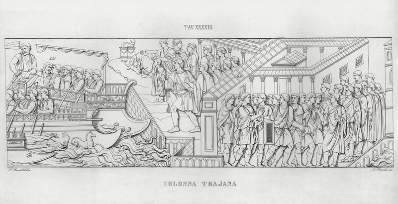 Trajans søjle, Trajans søjle (gravering) af Italian School