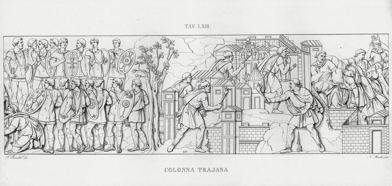 Trajans søjle, Trajans søjle (gravering) af Italian School