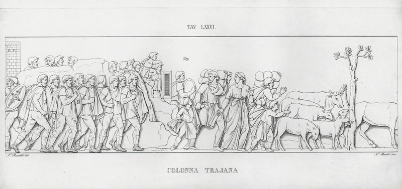 Trajans søjle, Trajans søjle (gravering) af Italian School