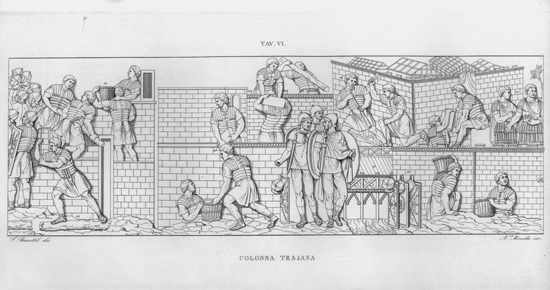 Trajans søjle, Trajans søjle (gravering) af Italian School