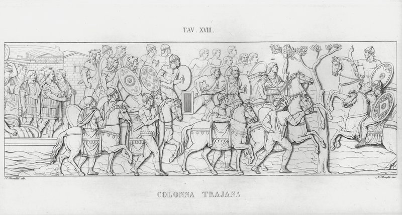 Trajans søjle, Trajans søjle (gravering) af Italian School