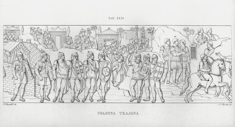 Trajans søjle, Trajans søjle (gravering) af Italian School