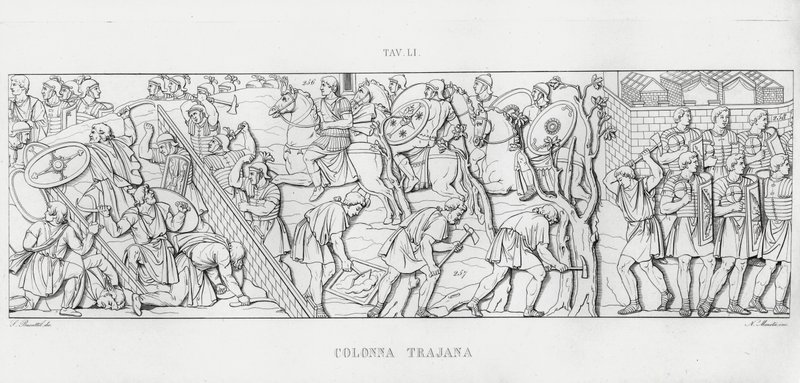 Trajans søjle, Trajans søjle (gravering) af Italian School