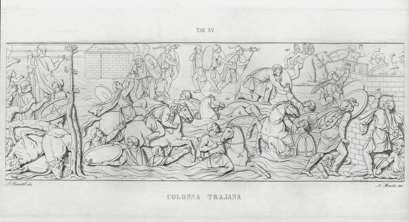 La Colonna Trajana, Trajans søjle (gravering) af Italian School