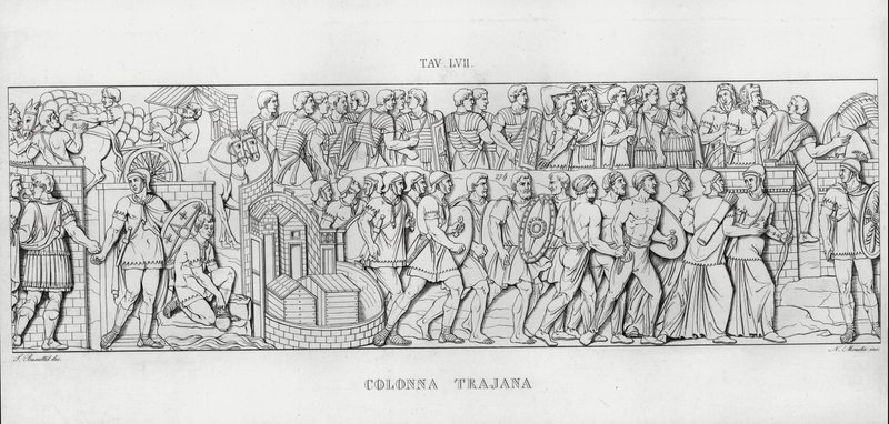 La Colonna Trajana, Trajans søjle (gravering) af Italian School