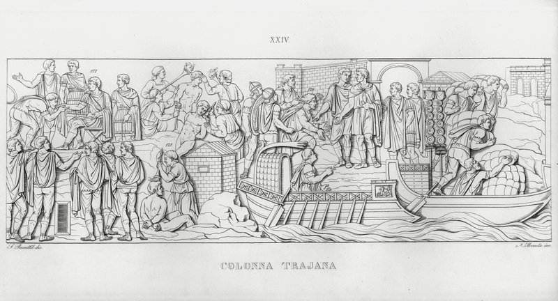 Trajans søjle, Trajans søjle (gravering) af Italian School