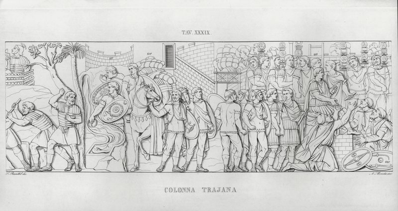 Trajans søjle, Trajans søjle (gravering) af Italian School