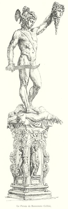 The Persee de Benvenuto Cellini (gravering) af Italian School