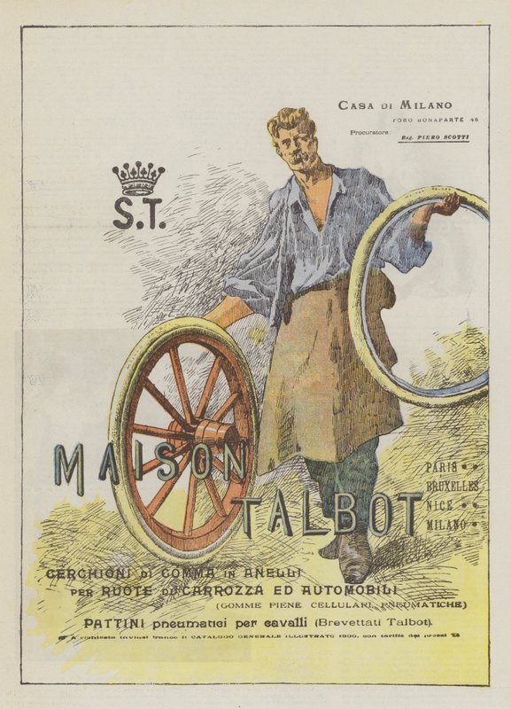 Maison Talbot (farve litho) af Italian School