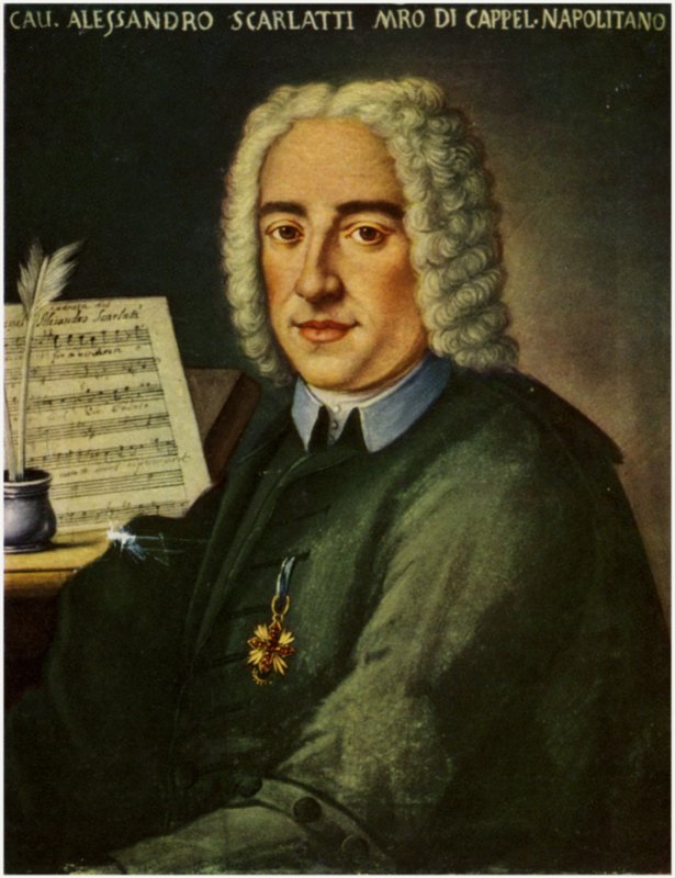 Portræt af Alessandro Scarlatti af Italian School