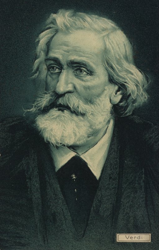 Portræt af Giuseppe Verdi af Italian School