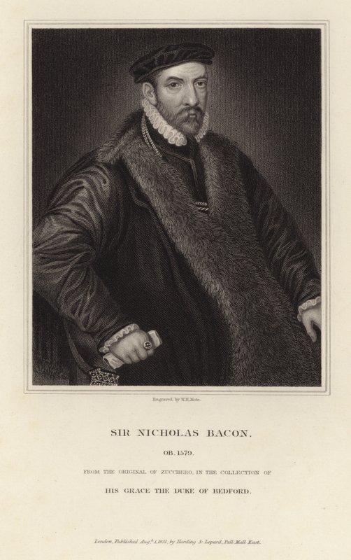 Portræt af Sir Nicholas Bacon af Italian School