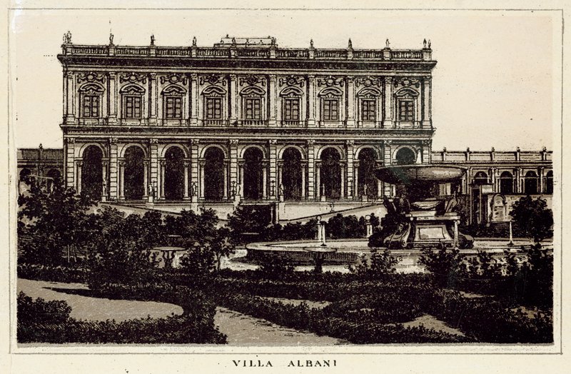 Rom: Villa Albani (litho) af Italian School