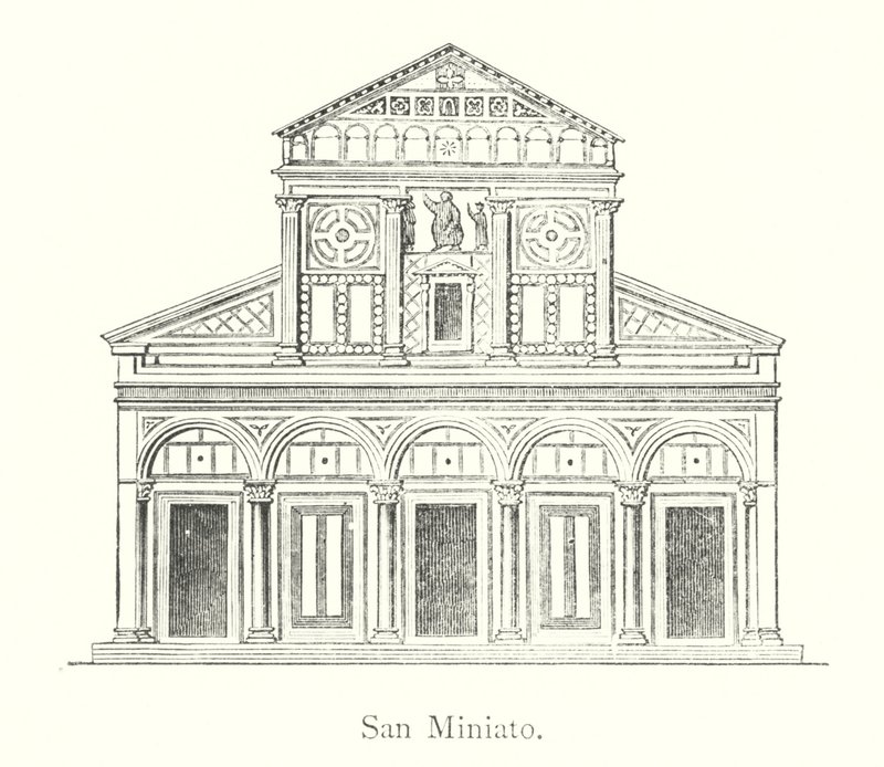 San Miniato (gravering) af Italian School