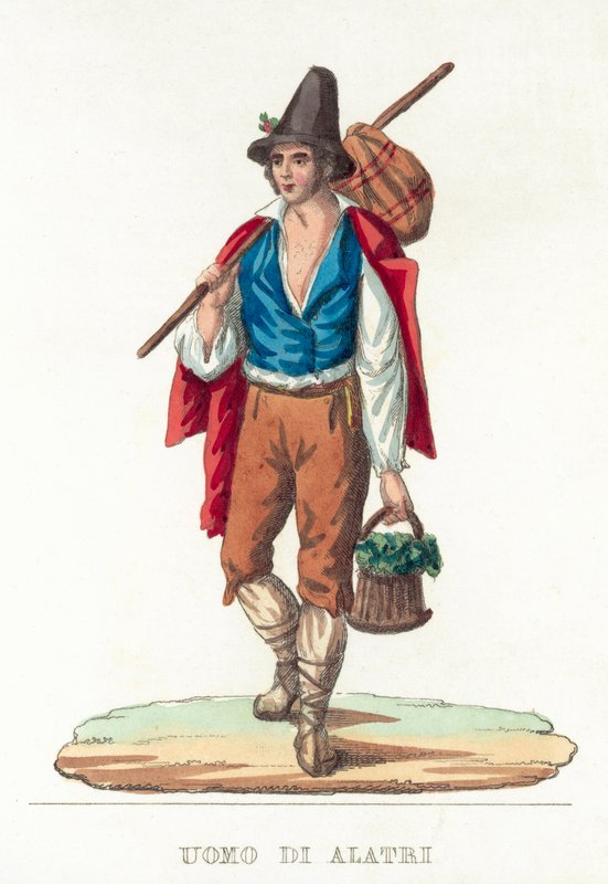 Man of Alatri (farvet gravering) af Italian School