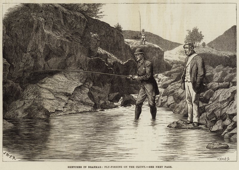 Skitser i Braemar, Fluefiske på Cluny af J.M.L. Ralston