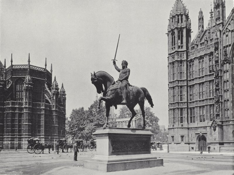 Statue af Richard I af J. Benjamin Stone