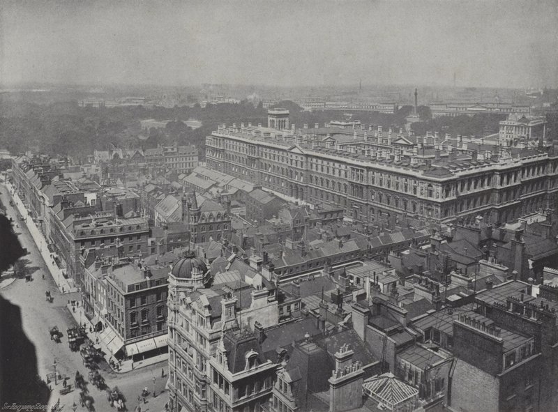 Westminster fra klokketårnet af J. Benjamin Stone