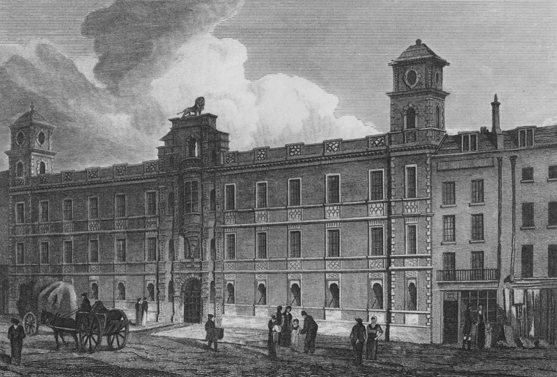 Northumberland House, London (gravering) af John Preston Neale