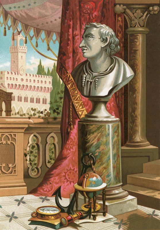 Amerigo Vespucci af J. Ventura