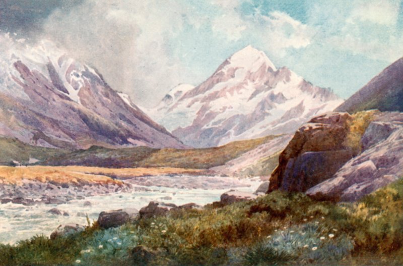 Mount Cook, New Zealand af J. Williamson