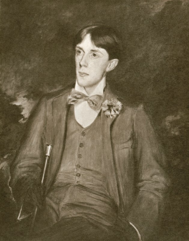 Aubrey Beardsley, portræt (litho) af Jacques Emile (after) Blanche