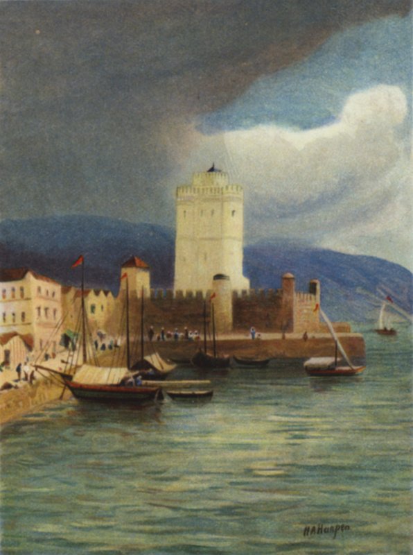 Thessalonica, nu kaldet Salonica (farve litho) af James (after) Clark